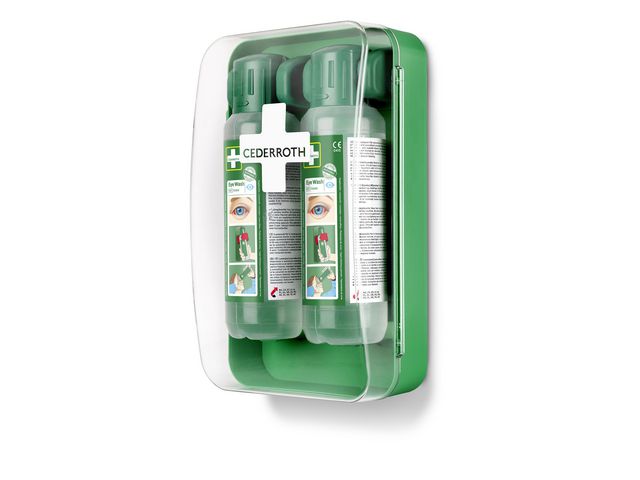Ögonduschskåp Cederroth inkl 2x500 ml