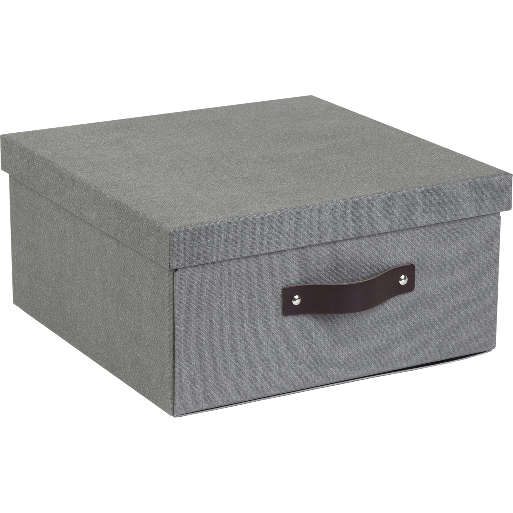 Förvaringsbox Bigso Levi canvas grå