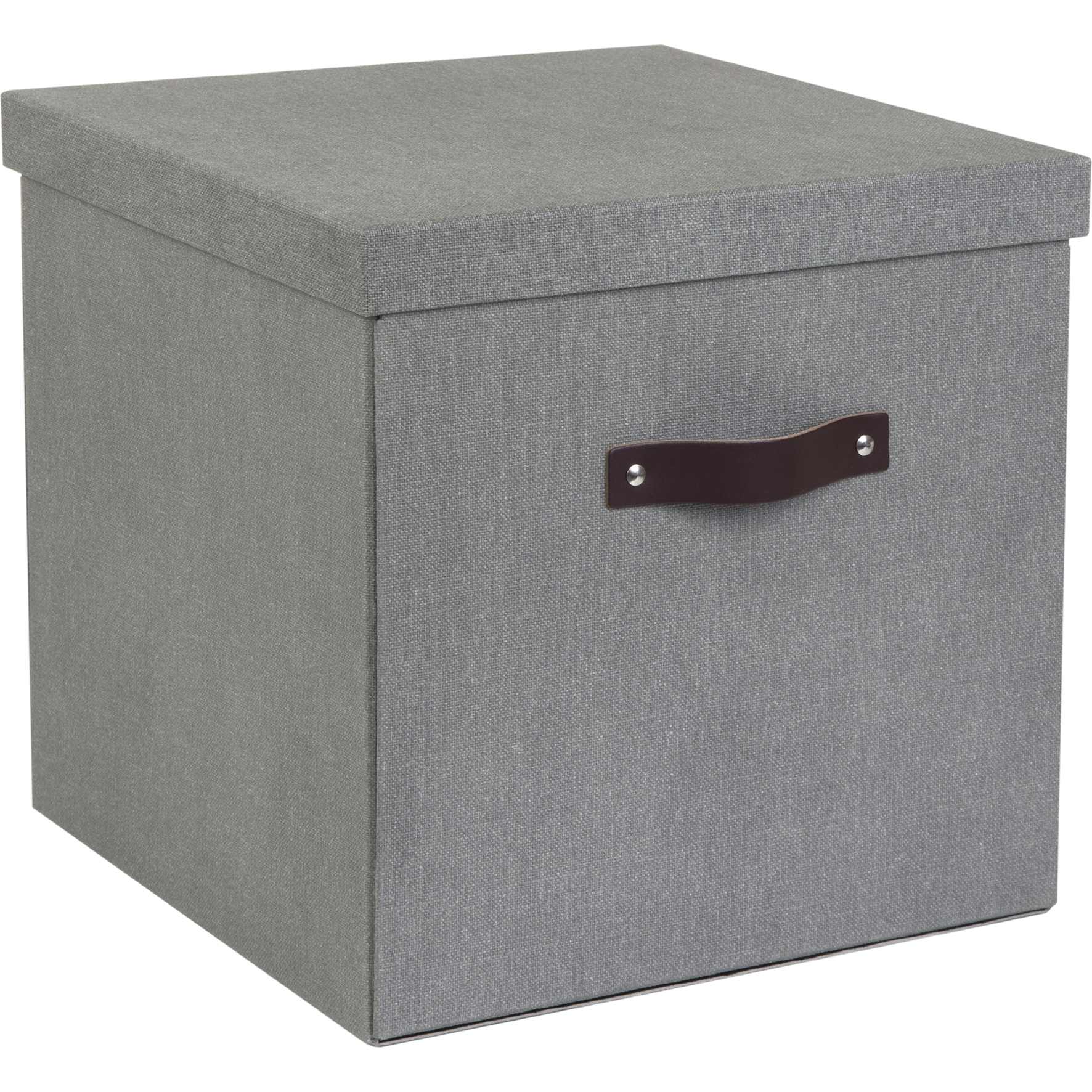 Förvaringsbox Bigso Logan canvas grå