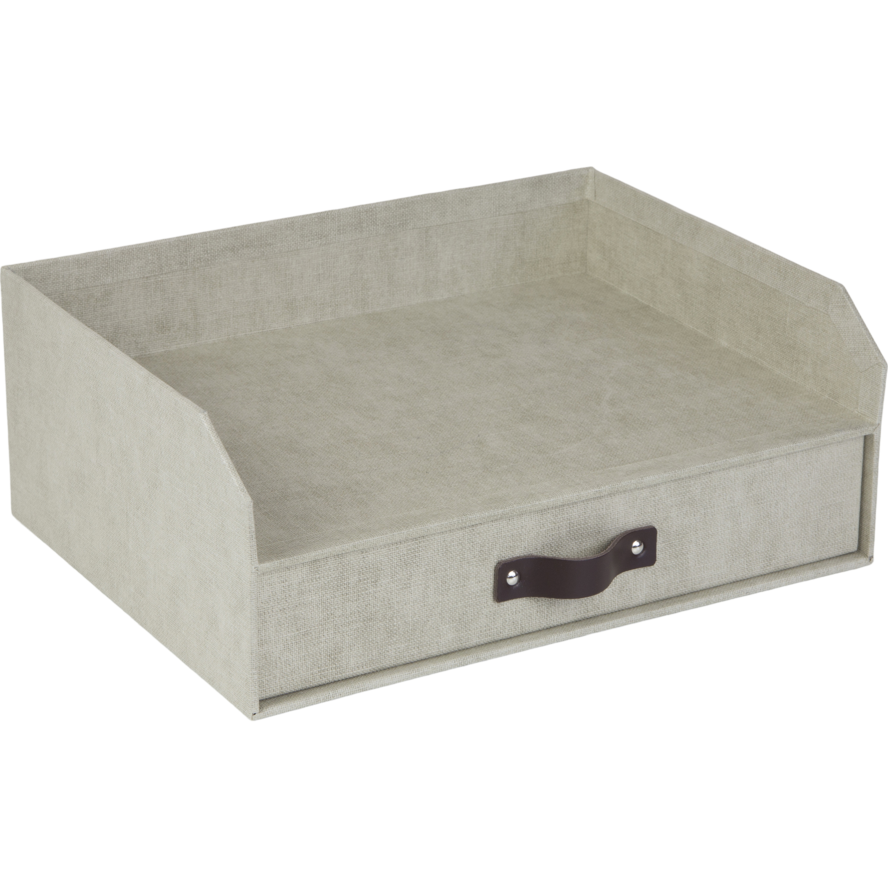 Brevkorg Bigso Walter med låda canvas linen