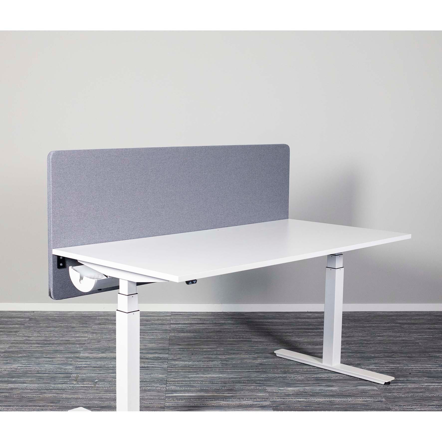 Bordsskärm akustik 1200 x 650 mm Grå