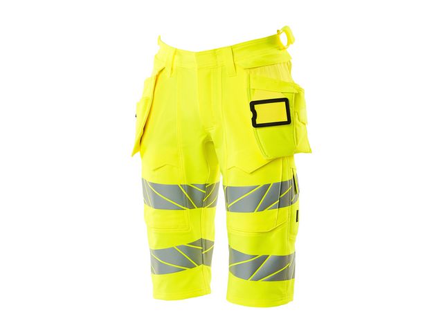 Varselshorts lång stretch kl 2/1 gul c44