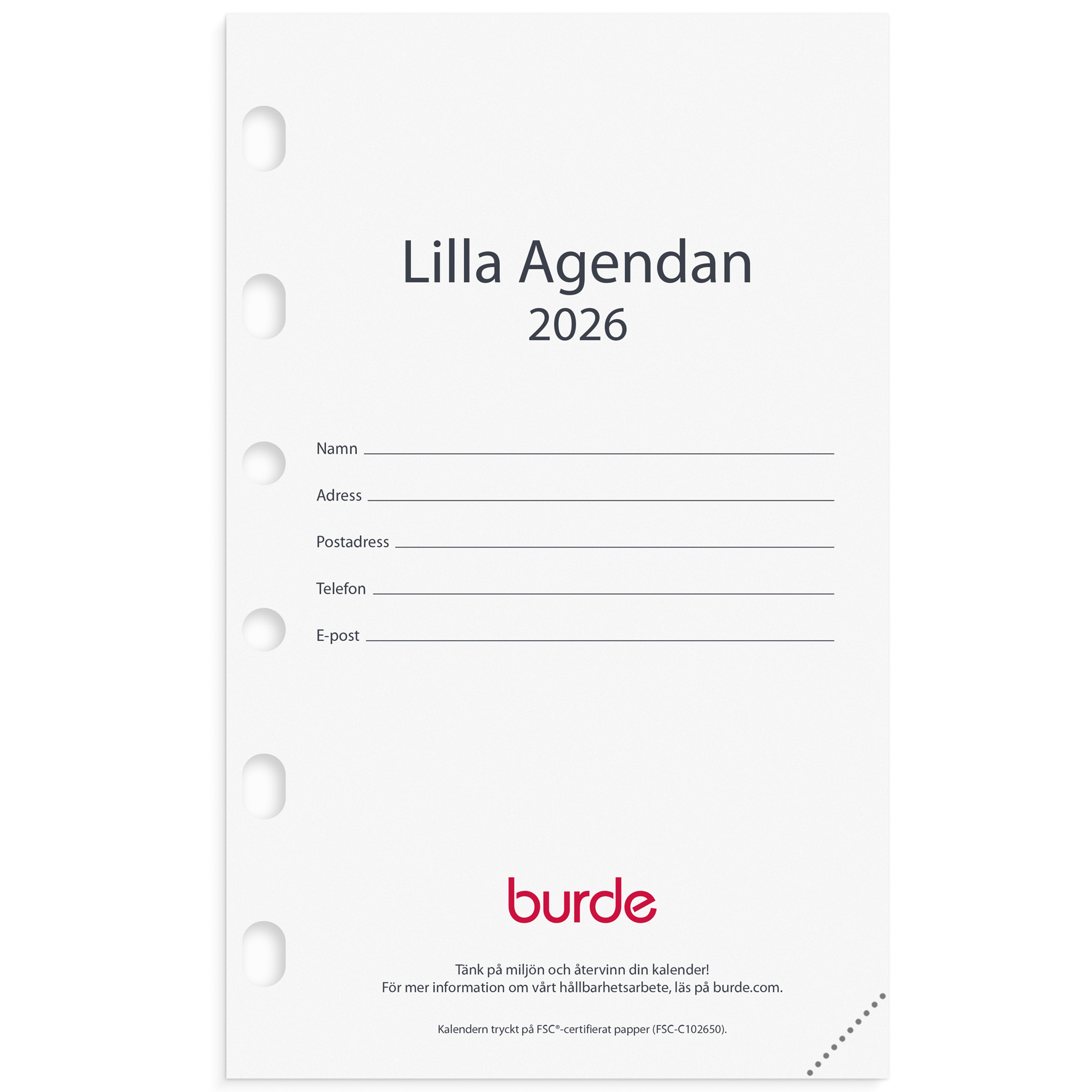 Compact kal.sats Lilla 2026