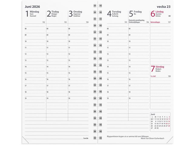 Planner Interplano II kalendersats 2026