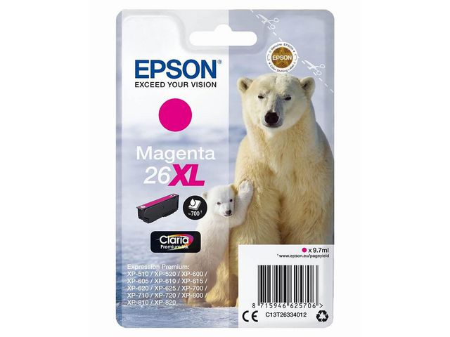 Bläckpatron EPSON C13T26334012 magenta