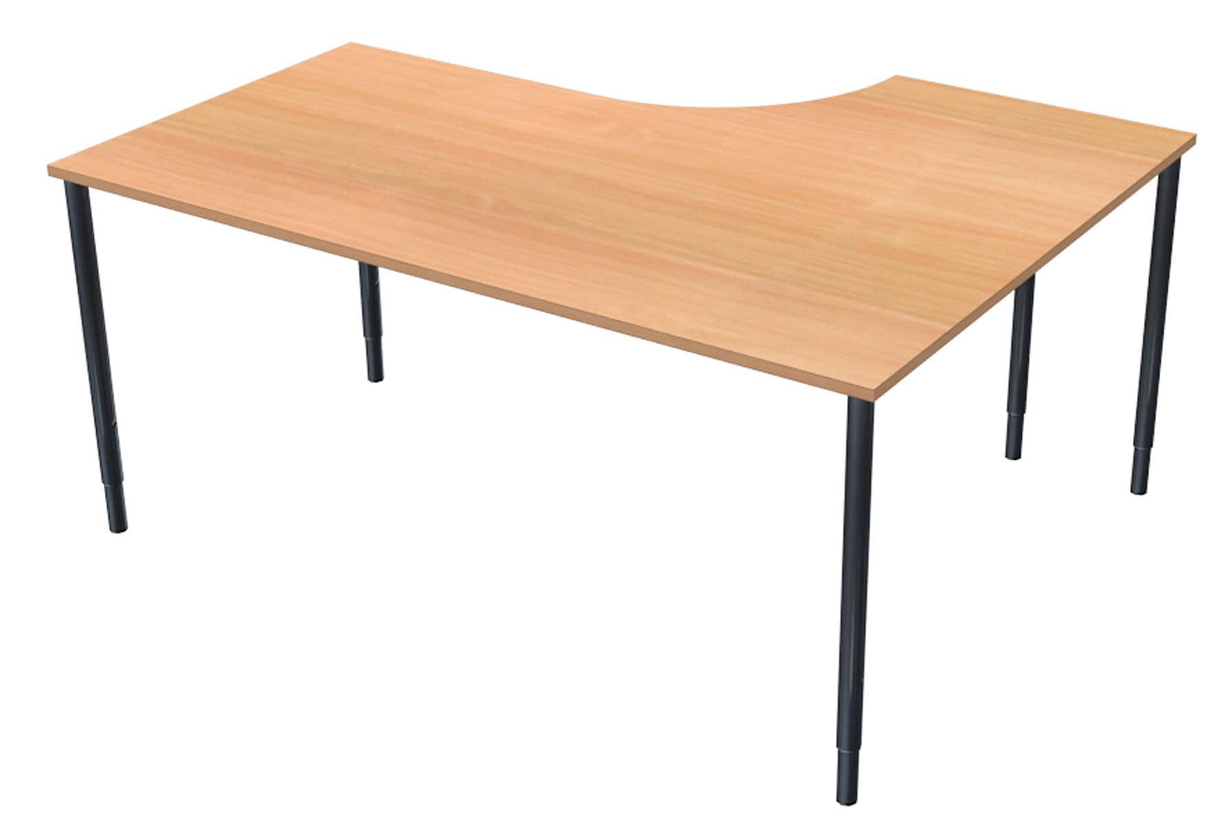 Skrivbord 1600x1200mm V bok