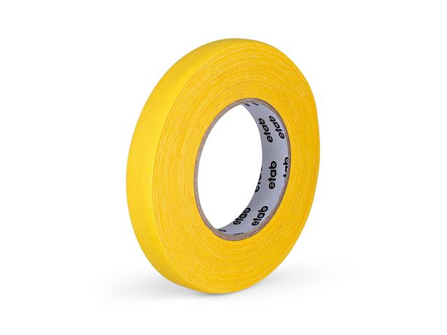 Tejp textil matt 19mmx50m gul