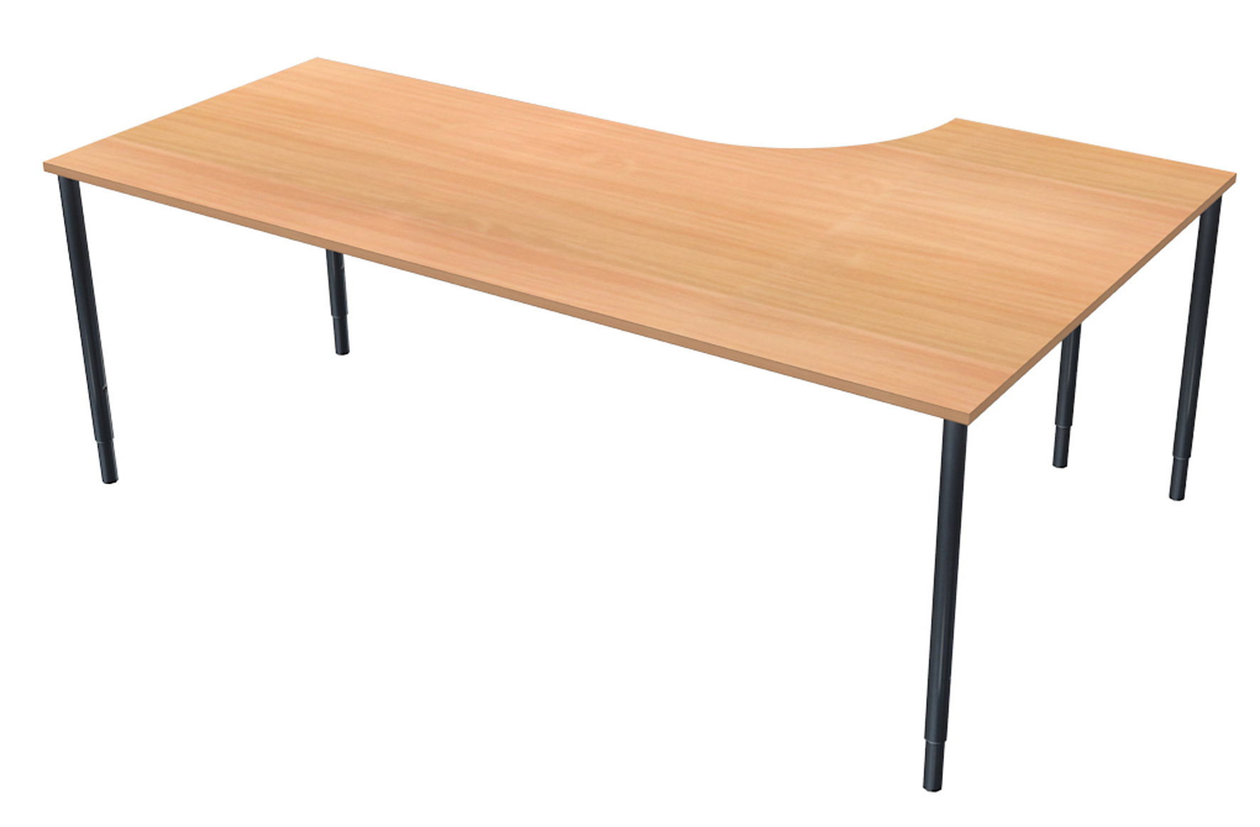Skrivbord 2000x1200mm V bok