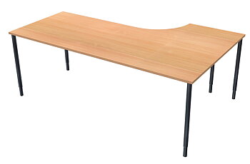 Skrivbord 2000x1200mm V bok