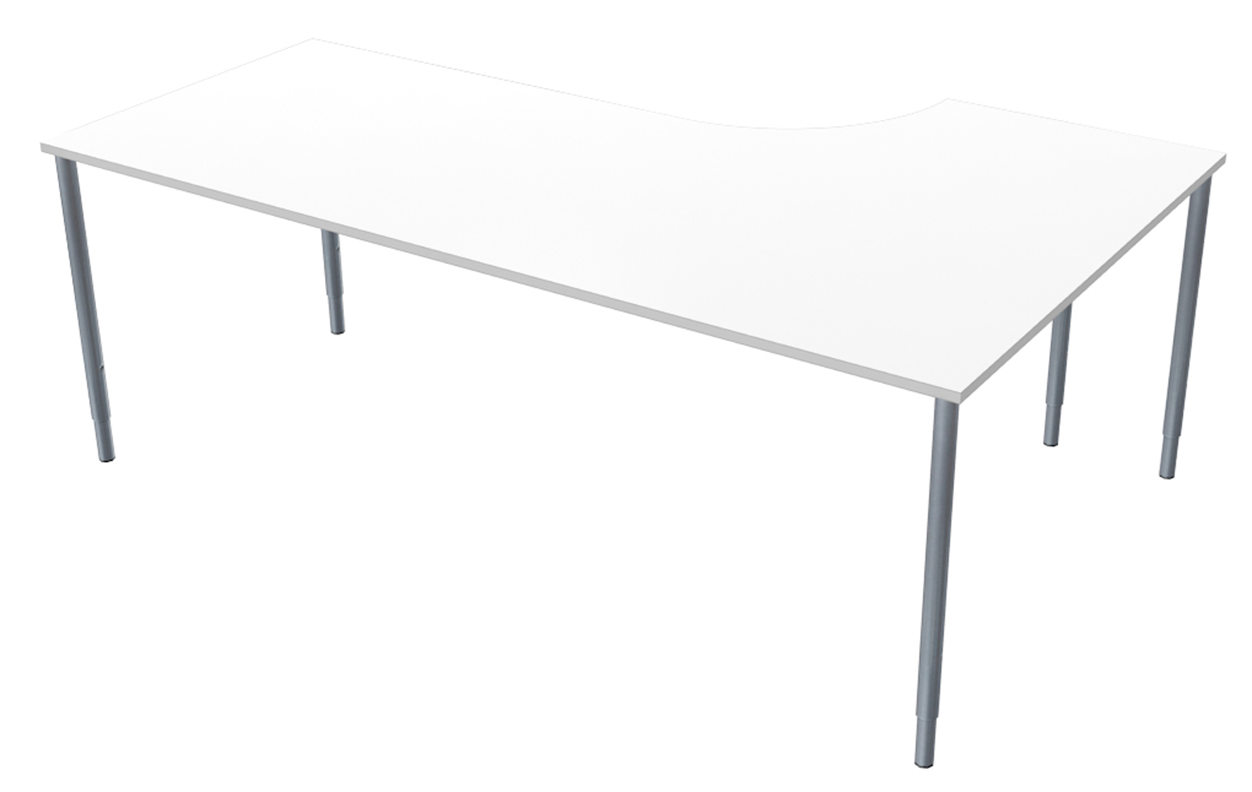 Skrivbord 2000x1200mm V vit