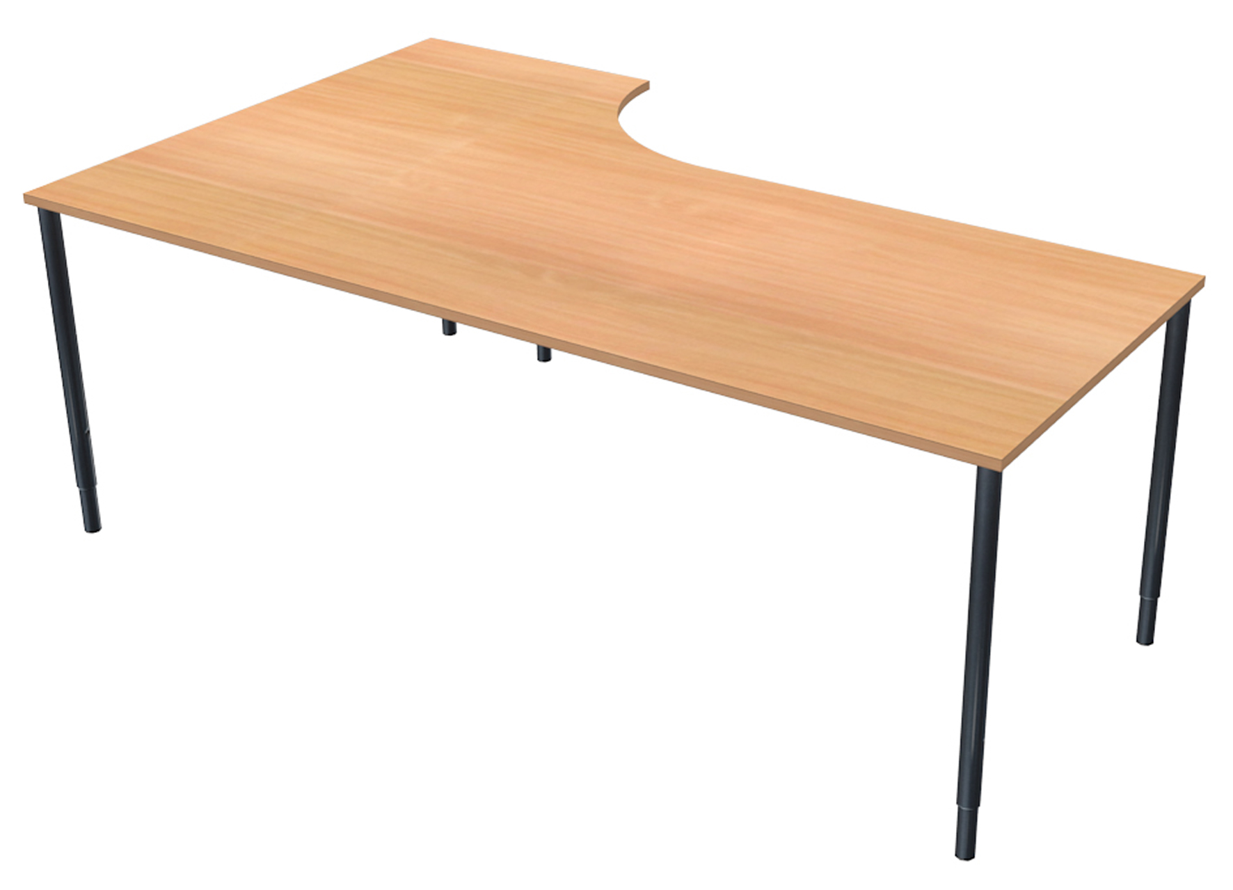 Skrivbord 2000x1200mm H bok