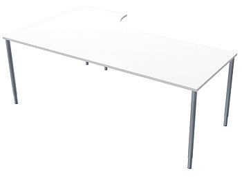 Skrivbord 2000x1200mm H vit