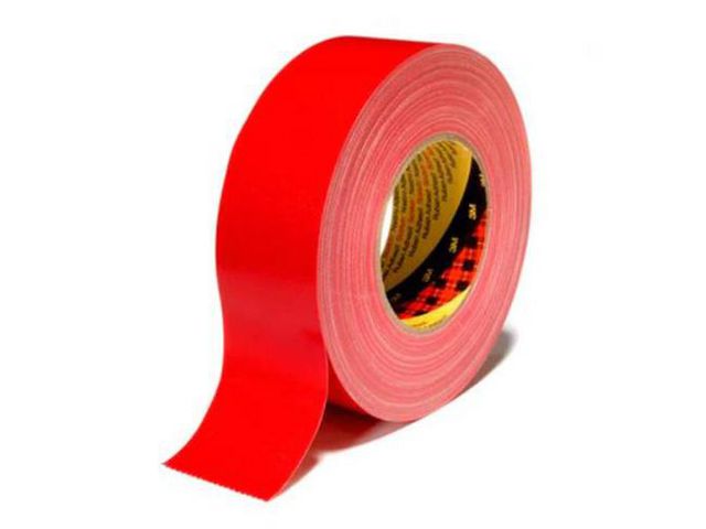 Tejp textil plastbelagd 25mmx50m r&ouml;d