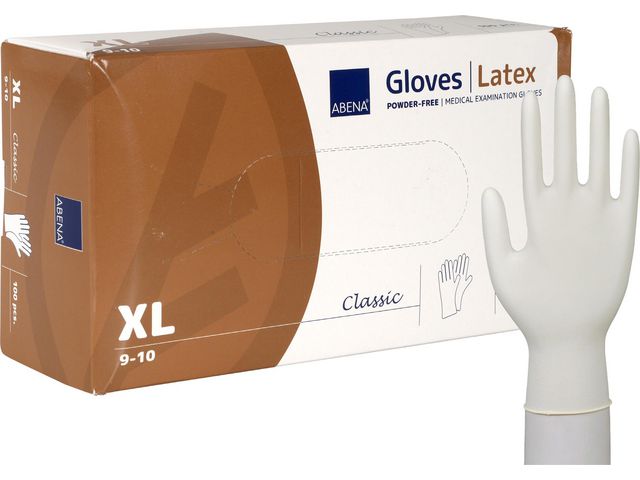 Latexhandske puderfri 100/fp - 6