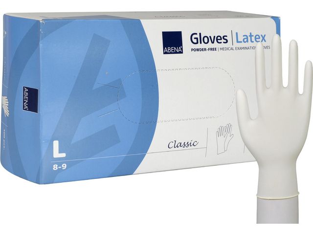 Latexhandske puderfri 100/fp - 5