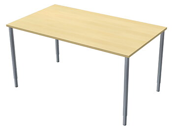 Skrivbord 140x80cm björkmel/si