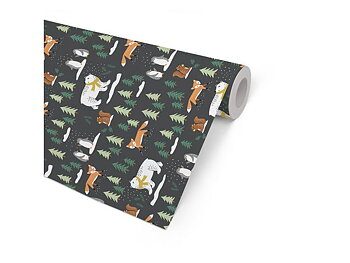 Julpapper Winter wood 57cmx154m