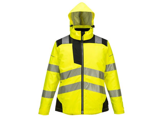 Vinterjacka PW382 dam varsel gul/sva 2XL