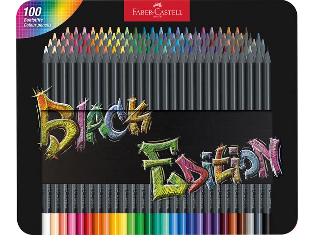F&auml;rgpenna Black Edition tunn 100/fp