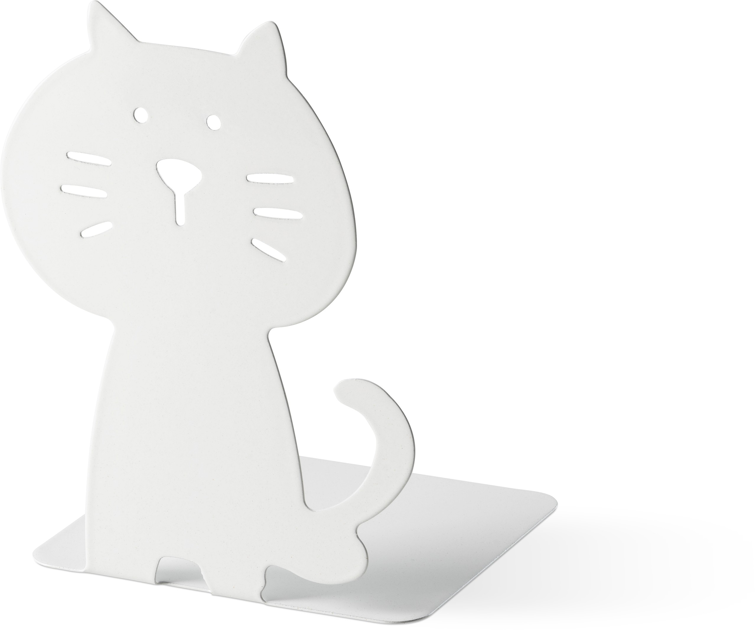 Bokstöd katt vit 2/fp