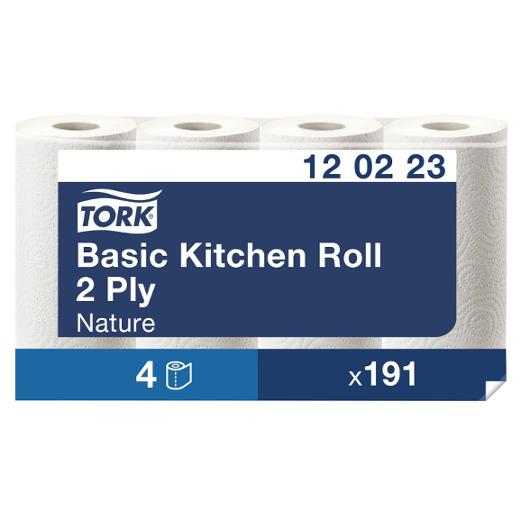 Hushållspapper TORK Basic 2-lag 4/fp