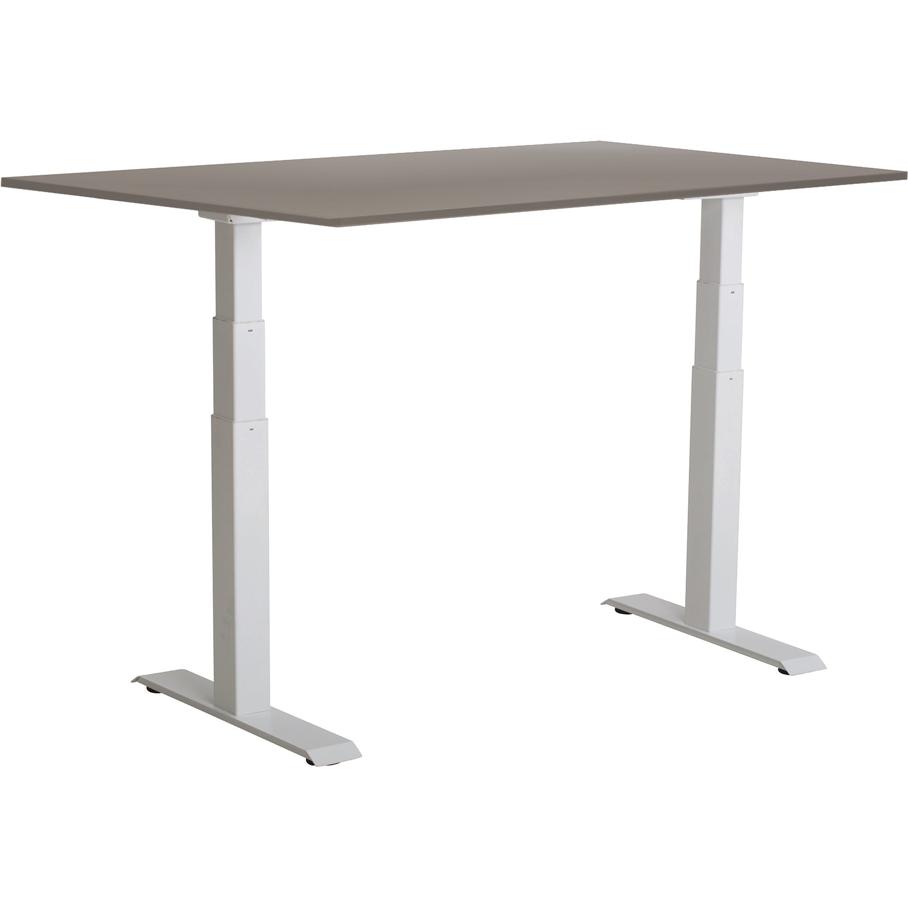 Skrivbord el Easydesk Adapt VI grå/vit 160x80 cm