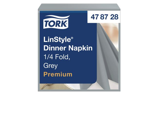 Servett TORK LinStyle grå 39x39cm 50/fp