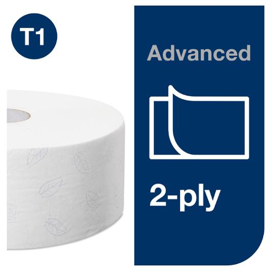 Toalettpapper TORK Adv T1 2-lag 360m