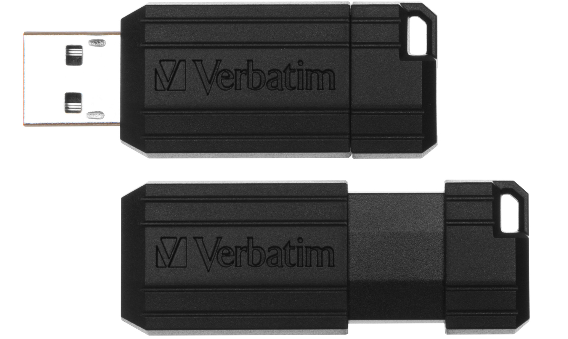USB Verbatim Pinstripe 64GB Svart