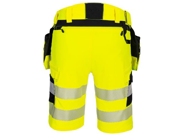 Hantverksshorts DX446 gul varsel kl2 c52
