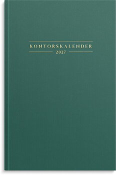 Kontorskalender 2027 grön