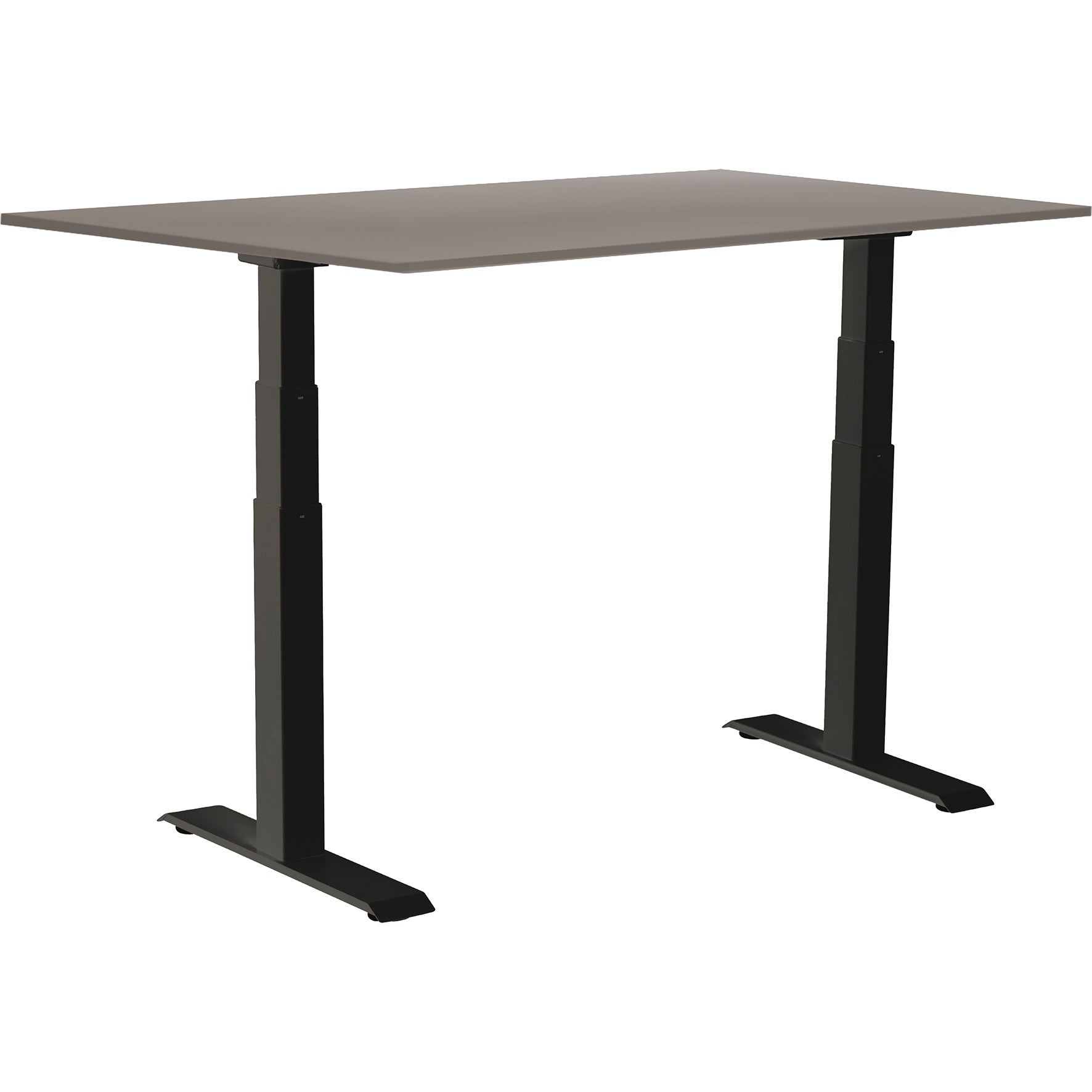 Skrivbord el Easydesk Adapt VI grå/svart 160x80 cm