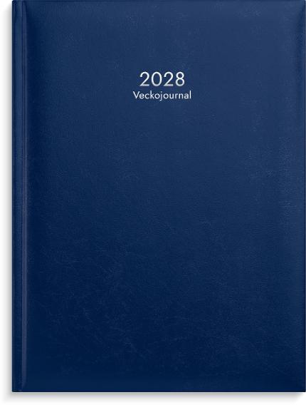 Veckojournal 2028 blå