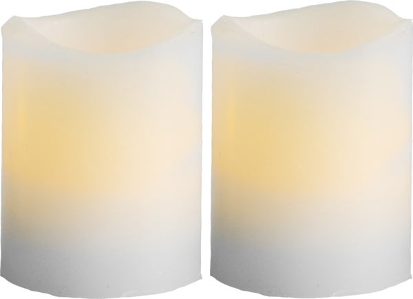 Blockljus LED May 2-pack Ø50 mm H=60 mm Star Trading