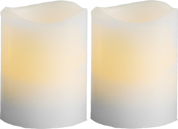Blockljus LED May 2-pack Ø50 mm H=60 mm Star Trading