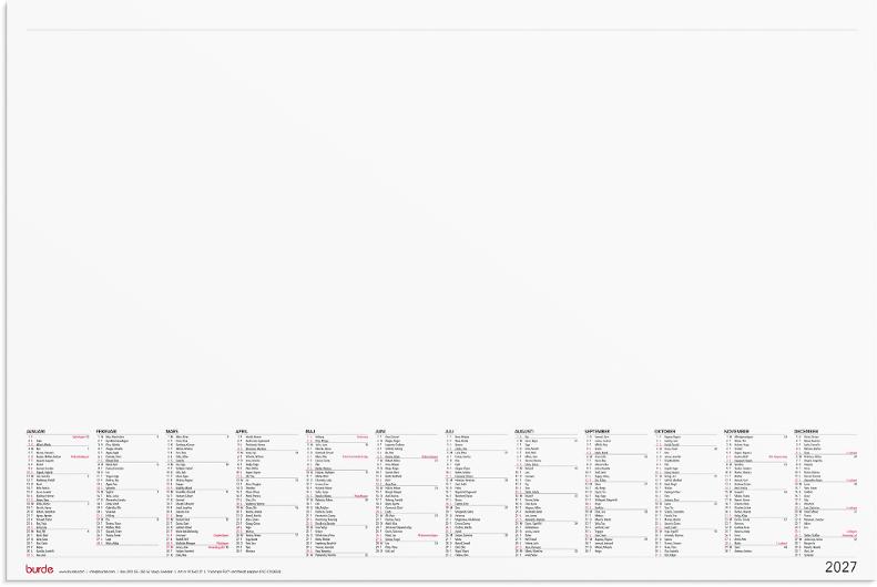 Kalender Skrivunderlägg Elegant 2027
