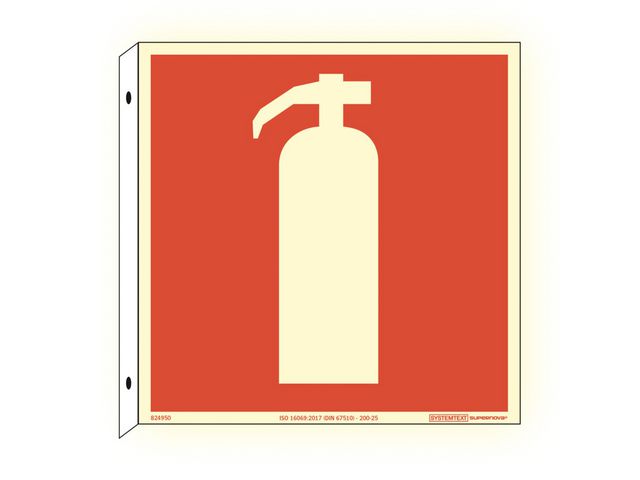 Skylt Brandsläckare Supernova AFS dubbel