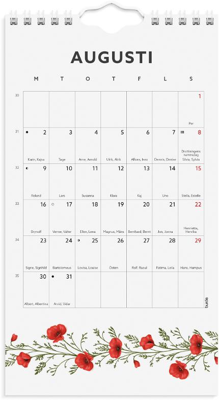 Väggkalender Mini Duo 2027