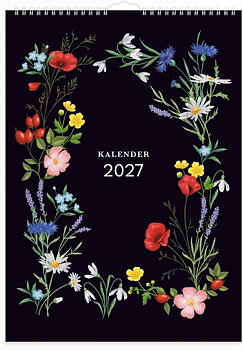 Väggkalender Illustrerad blomster 2027