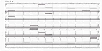 Väggkalender Årsplan 2028 5/fp