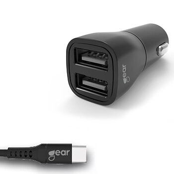 Laddare GEAR 12-24V 2xUSB 3.4A