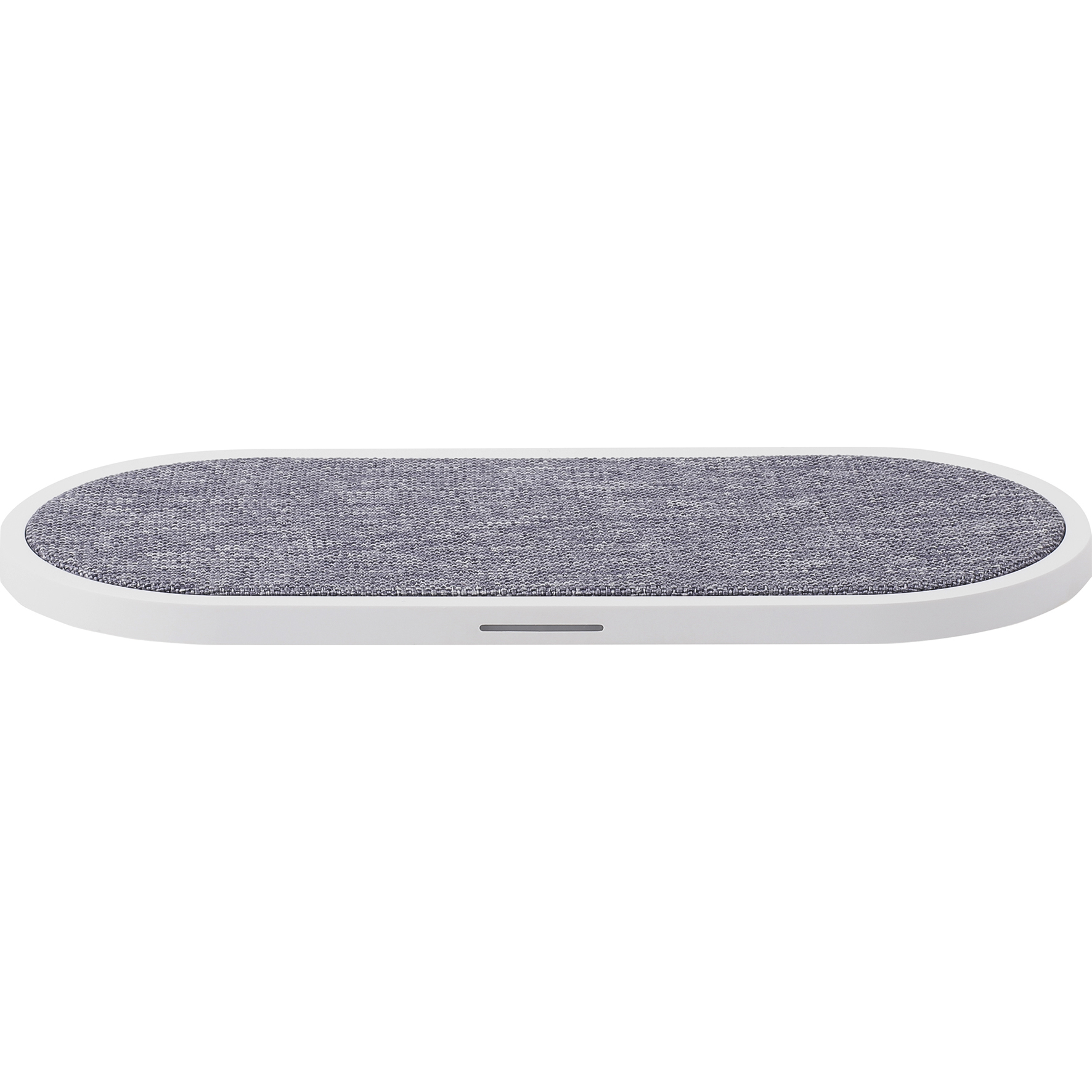 Dual QI Laddare USB-C 2x10W Vit med Grå Textil Gear