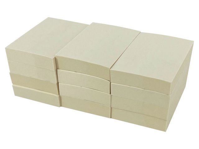 Notes LYRECO recycled 38x51mm gul 12/fp