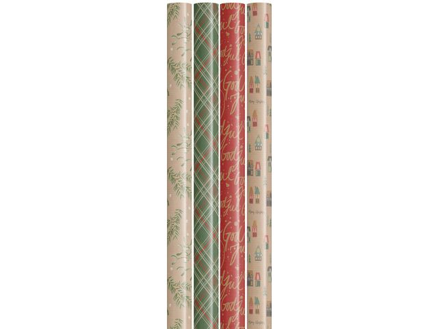 Julpapper 70cmx4m kraft