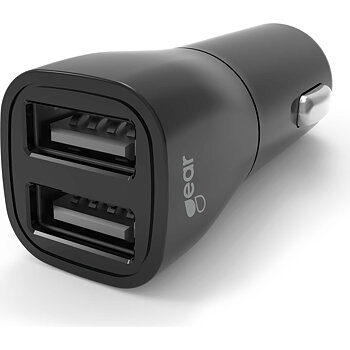 Laddare GEAR 12/24V 2xUSB-A 3,
