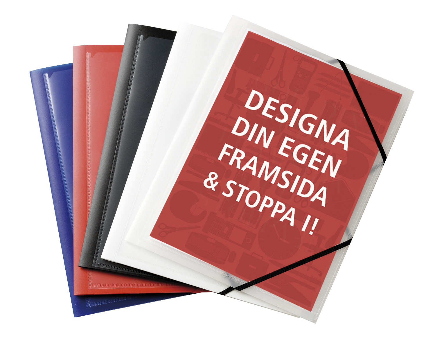 Snoddmapp PP Ficka A4 3-kl sva