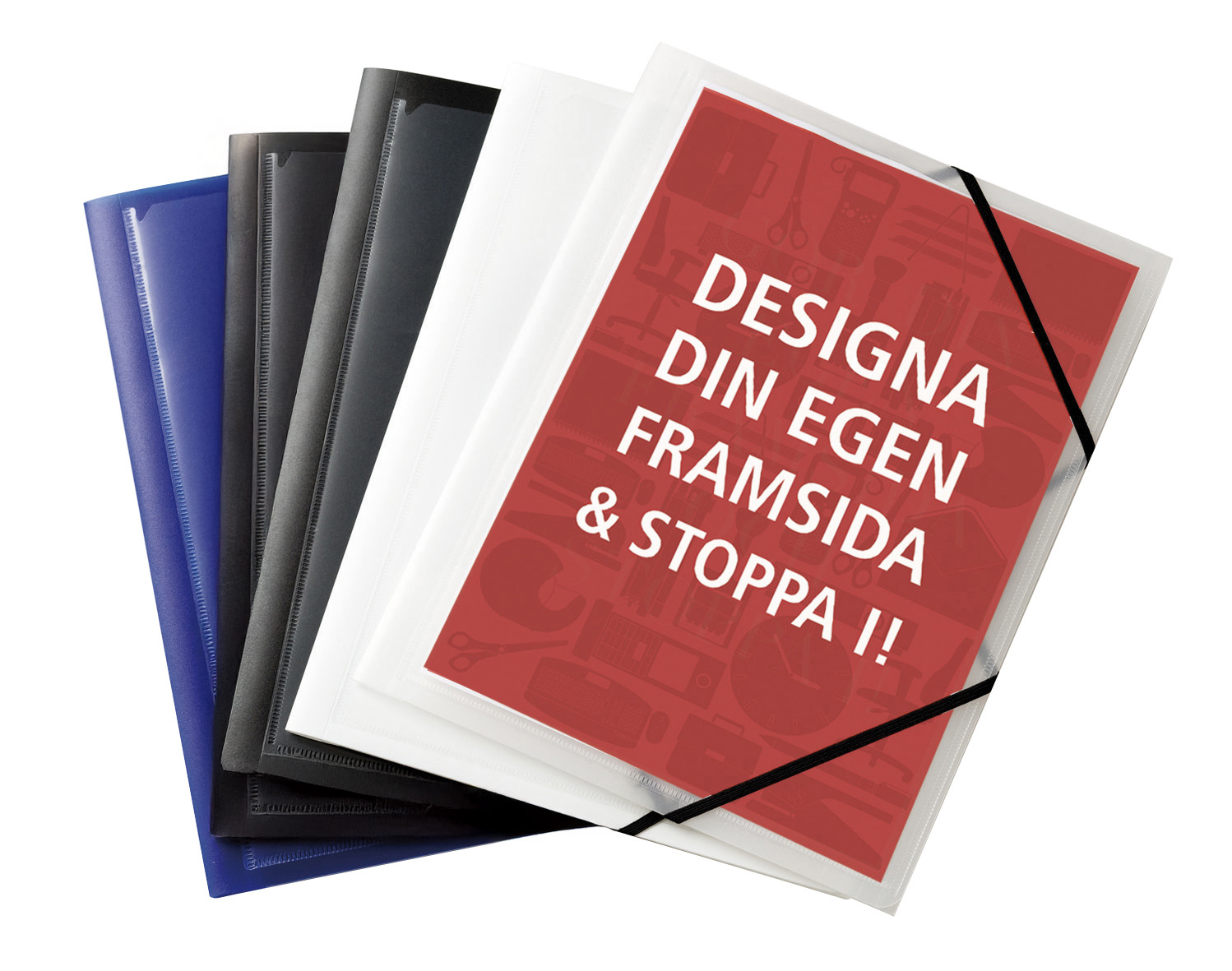 Snoddmapp PP Ficka A4 3-kl sva