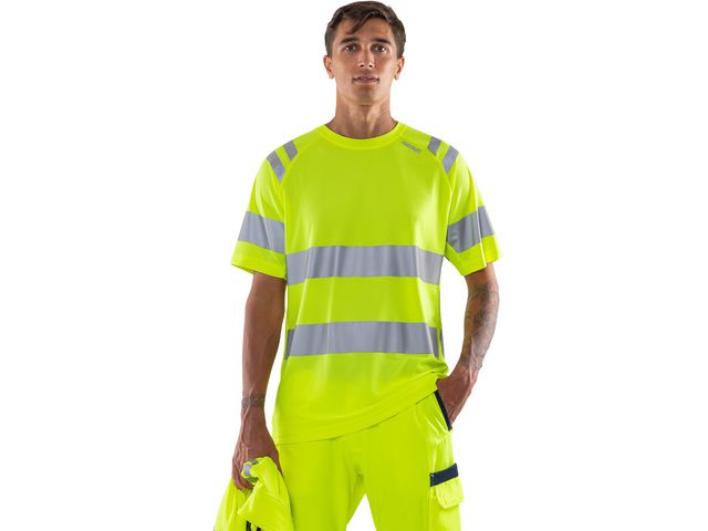 T-shirt varsel FRISTADS 7860 gul kl3