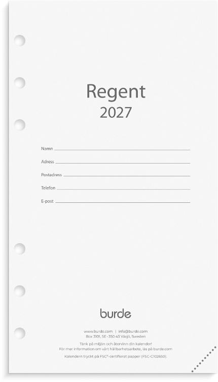 Regent kalendersats 2027