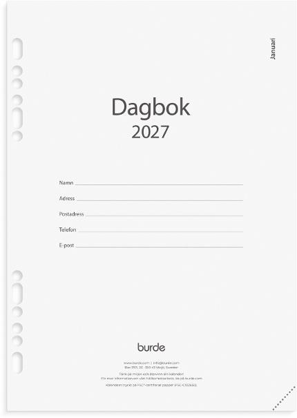 Business kalendersats Dagbok 2027